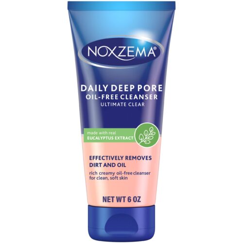 Deep Pore Facial Cleanser Cream, Daily Face Cleansing for All Skin Types 6 Oz