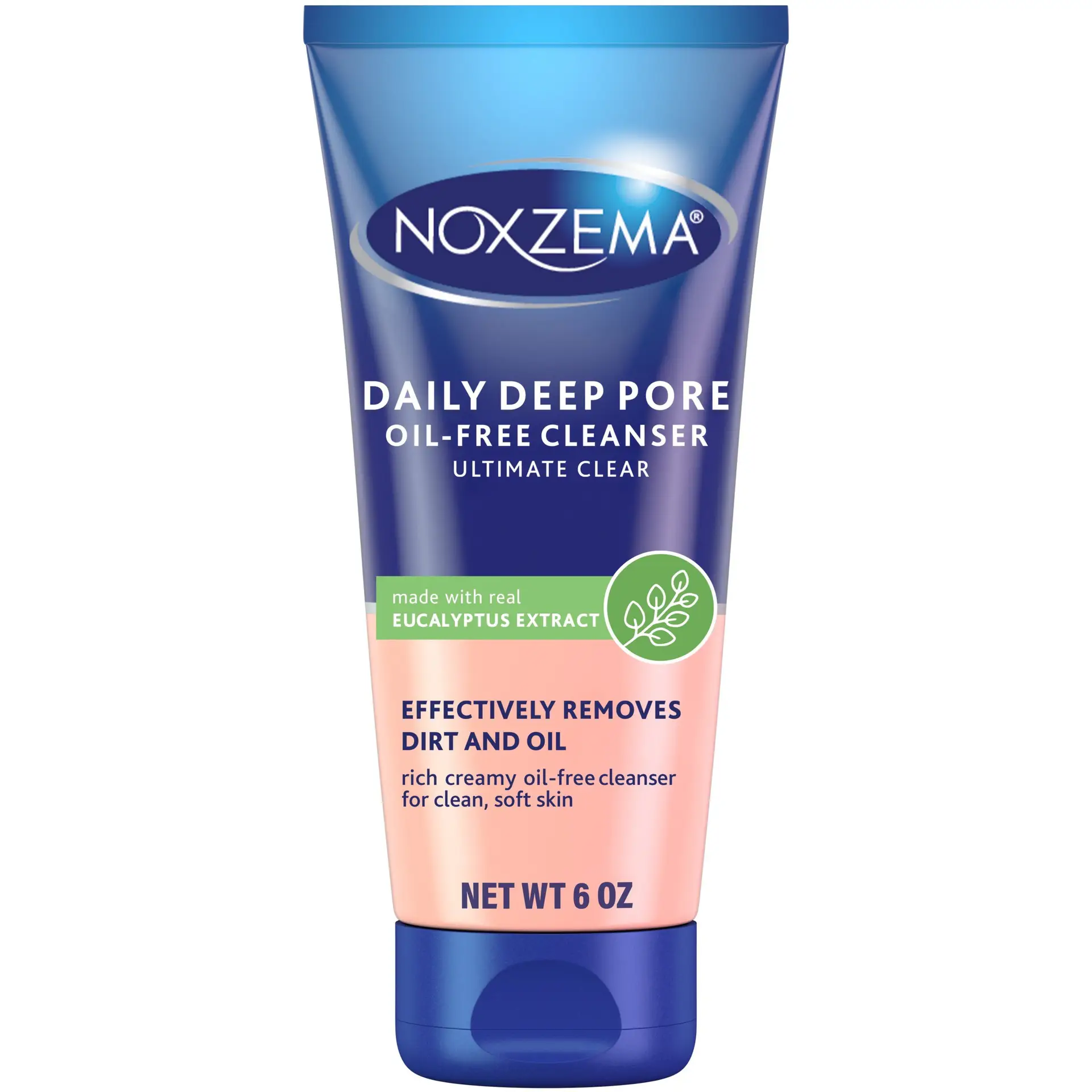Deep Pore Facial Cleanser Cream, Daily Face Cleansing for All Skin Types 6 Oz