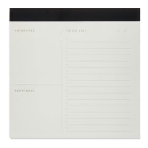 Desk Notepad, 7 in X 7 In, 70 Sheets,No Holes