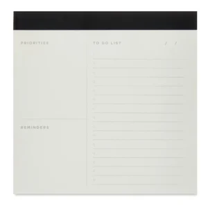 Desk Notepad, 7 in X 7 In, 70 Sheets,No Holes