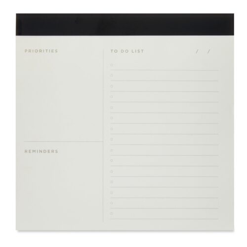 Desk Notepad, 7 in X 7 In, 70 Sheets,No Holes