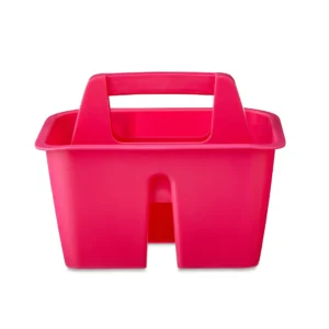 Mini Plastic Craft and Hobby Organizer Caddy, Fuchsia Burst