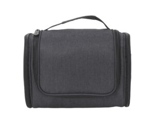 Protege Travel Polyester Hanging Toiletry Kit Organizer, Rich Black
