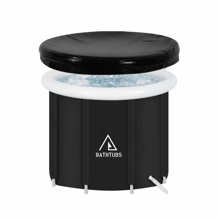 , Black PVC 32" Diameter, Inflatable Bathtub
