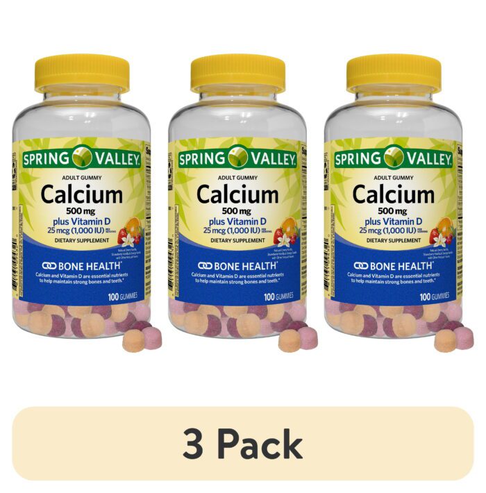 Calcium 500 Mg plus Vitamin D 25 Mcg Bone Health Dietary Supplement Gummies, 100 Count - Image 10