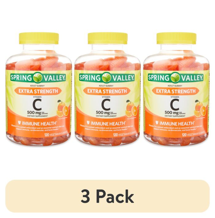 Extra Strength Vitamin C Dietary Supplement Vegetarian Gummies, Orange, 500 Mg, 120 Ct - Image 9