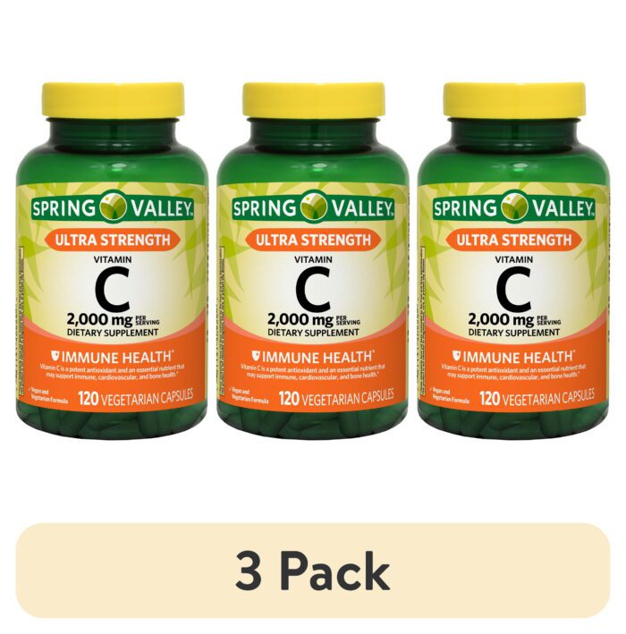 Ultra Strength Vitamin C Capsules Dietary Supplement, 2,000 Mg, 120 Count - Image 9
