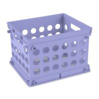 Plastic Storage Cube / Mini Crate, 9” L X 7 3/4” W X 6 1/8” H, Black, Back to College - Image 10