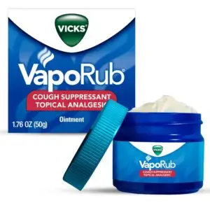 Vapo Rub Topical Chest Rub and Analgesic Ointment, Cough Medicine for Cough Relief, 1.76 Oz