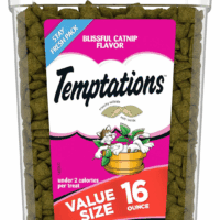 Classic Crunchy and Soft Cat Treats Blissful Catnip Flavor, 16 Oz. Tub