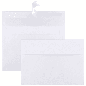 50 Packs 5X7 Envelopes, White A7 Envelopes, 5X7 Envelopes for Invitations, Printable Invitation Envelopes, Envelopes Self Seal for Weddings, Invitations, Photos, Postcards, Greeting Cards, Mailing
