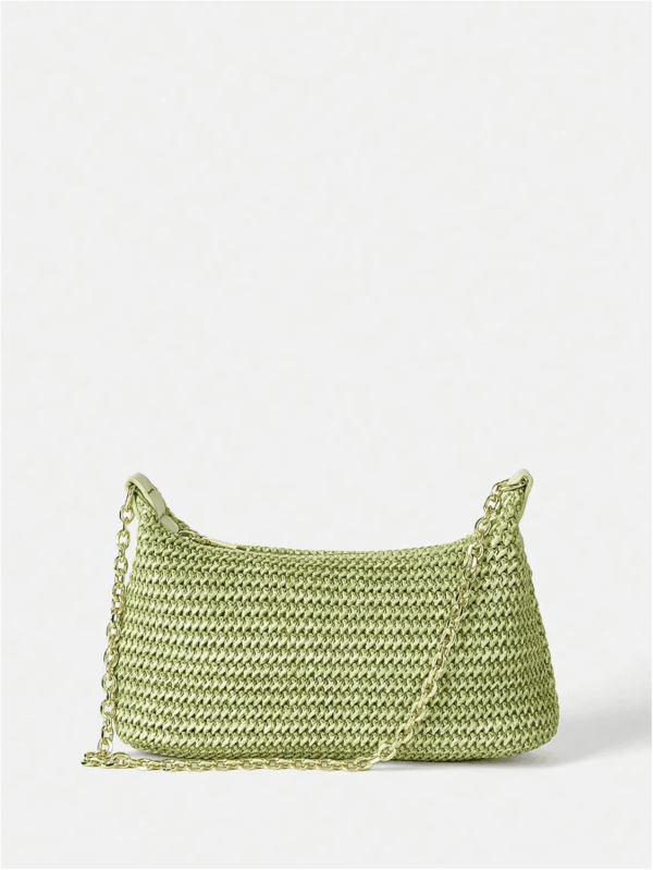 Women'S Straw Woven Shoulder Bag Tote Handbag Summer Beach Purse - Image 3