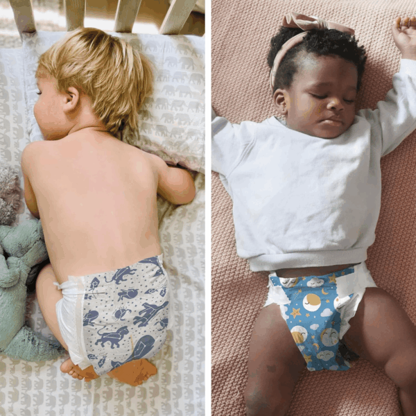 Clean Conscious Overnight Diapers for Sensitive Skin | Hypoallergenic, Fragrance Free | Cozy Cloud + Star Signs | Club Box, Size 3 (16-28 Lbs), 52 Count - Image 3