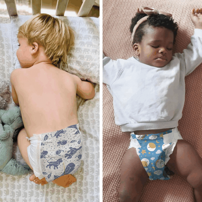 Clean Conscious Overnight Diapers for Sensitive Skin | Hypoallergenic, Fragrance Free | Cozy Cloud + Star Signs | Club Box, Size 3 (16-28 Lbs), 52 Count - Image 3