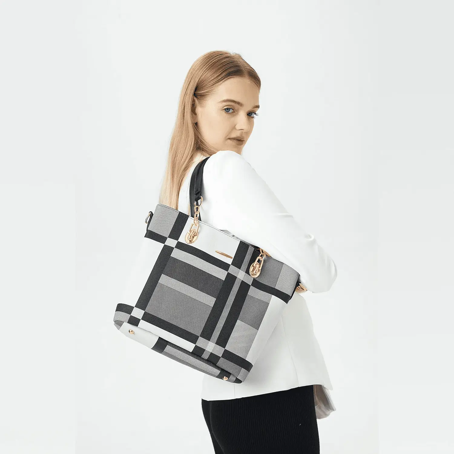 Designer Purses and Handbags for Women Satchel Shoulder Bag Tote Top Handle Bag - Image 8