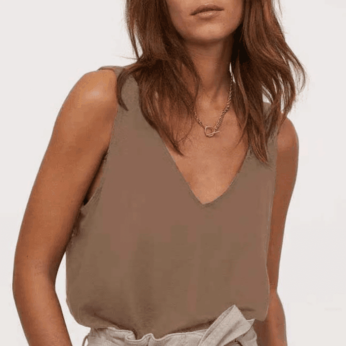 Women'S Casual Top Spring and Summer V-Neck Vest - Image 6