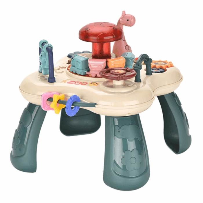 Baby Activity Table Center Learning Table - Educational Learning Musical Toys & Baby Standing Activity Center for Toddlers Sensory Game Table Parent Child Toys Gift for Boys Girls