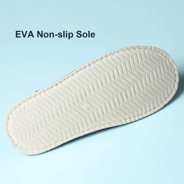 SPA Guest Slippers, 6/12 Pairs Reusable Washable Unisex Spa Slippers for Hotel Bedroom Wedding Party Travel - Image 3