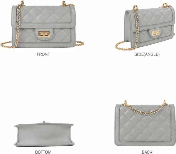 Small Quilted Crossbody Bag, Trendy Designer Mini Shoulder Bag, Phone Wallet Purse for Women - Image 2