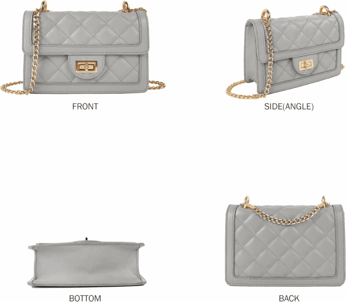 Small Quilted Crossbody Bag, Trendy Designer Mini Shoulder Bag, Phone Wallet Purse for Women - Image 2