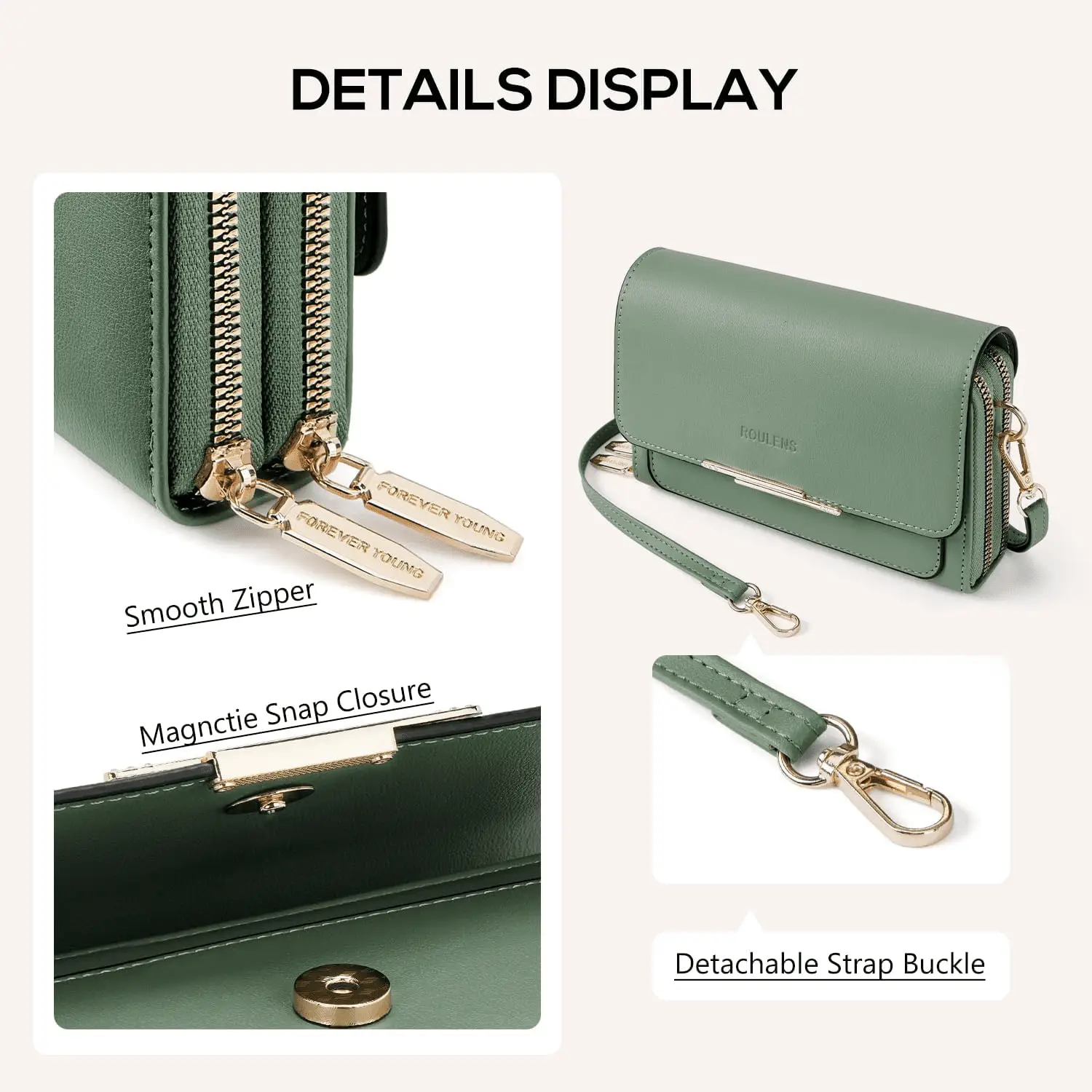 Small Crossbody Bag for Women,Cell Phone Purse Women'S Shoulder Handbags Wallet Purse with Credit Card Slots - Image 6