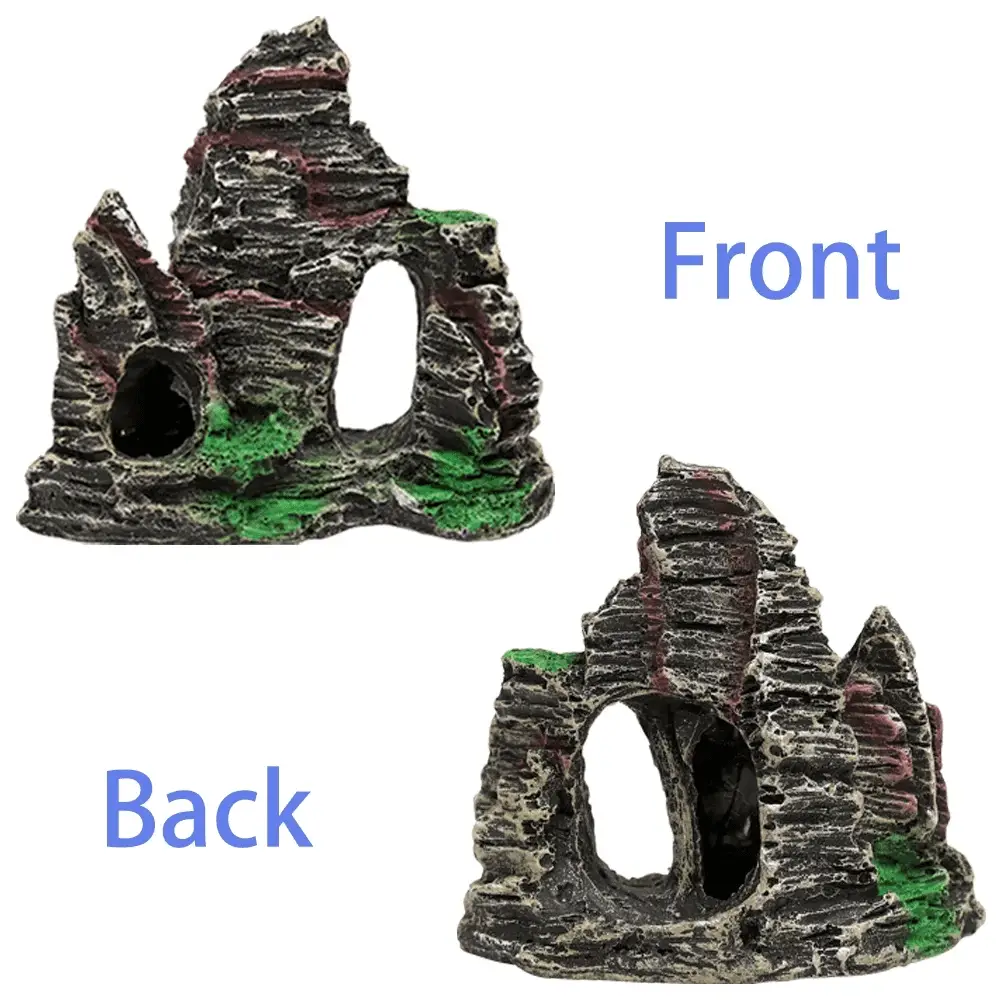 Fish Tank Accessories Aquarium Decorations - 13 Packs Plastic Plants Material Hideout Ornaments Small Size - Image 3