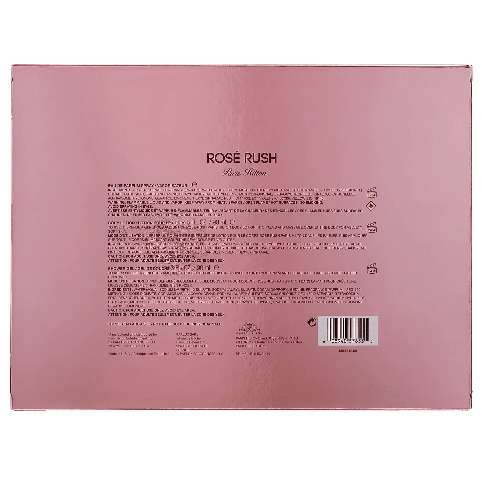 Rose Rush Perfume Gift Set for Women, 3 Pieces - Image 5