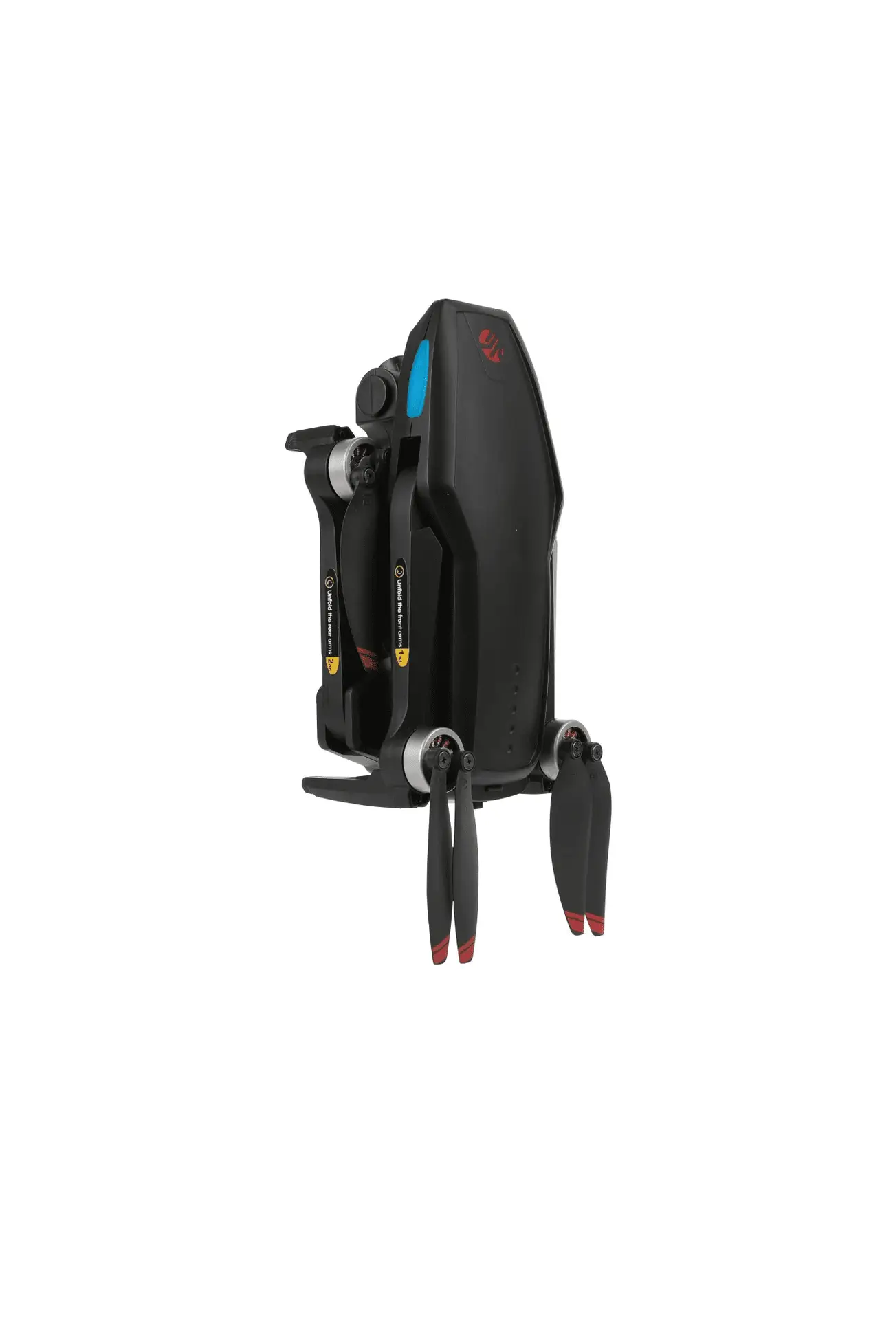 FPV Duo Racing Drone with Goggles and GPS, Black - Image 9