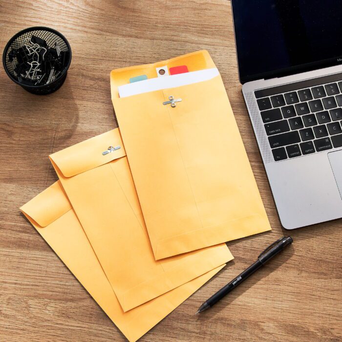 Kraft Clasp Envelopes, 6 in X 9 In, 6 Count - Image 2