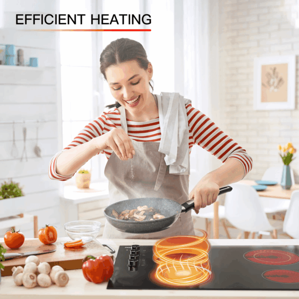 30" Electric Stove in Ceramic with 4 Burners - Image 6