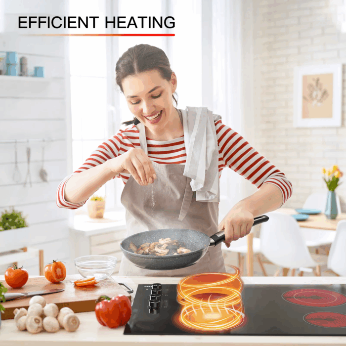 30" Electric Stove in Ceramic with 4 Burners - Image 6