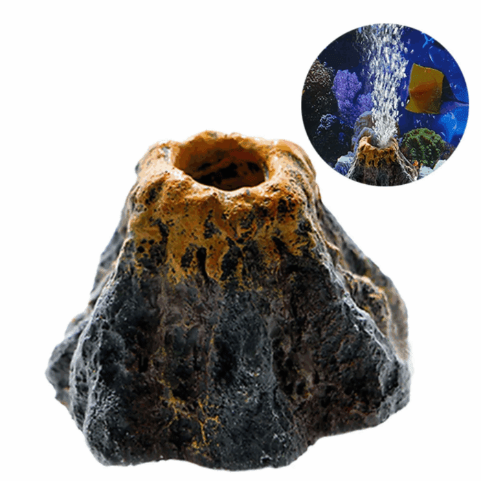 Aquarium Volcano Fish Tank Decorations Bubbler Ornament Bubble Air Stone - Image 6