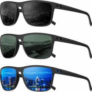Polarized Sunglasses Men, Mens Sunglasses Polarized UV Protection Lightweight Sun Glasses for Driving Fishing Golf
