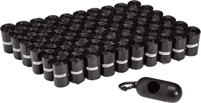 Dog Poop Bags with Dispenser, 900 Count, Enhanced for Guaranteed Leakproof, Unscented, Includes Leash Clip