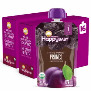 Clearly Crafted Organic Baby Food Stage 1, 3.5, 16 Count, Prunes, 56 Oz (Pack of 16)