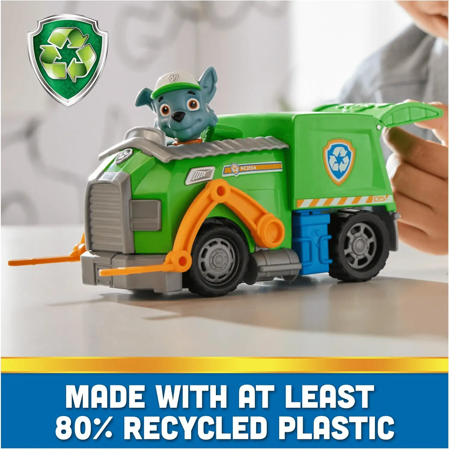 , Rocky’S Recycle Truck, Toy Truck with Collectible Action Figure, Sustainably Minded Kids Toys for Boys & Girls Ages 3 and Up - Image 2