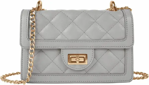 Small Quilted Crossbody Bag, Trendy Designer Mini Shoulder Bag, Phone Wallet Purse for Women