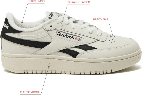 Club C Double Revenge Platform Tennis Shoes for Women, Fashion Womens Sneakers - Image 2