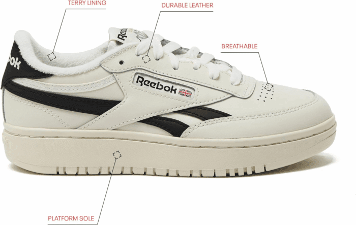 Club C Double Revenge Platform Tennis Shoes for Women, Fashion Womens Sneakers - Image 2