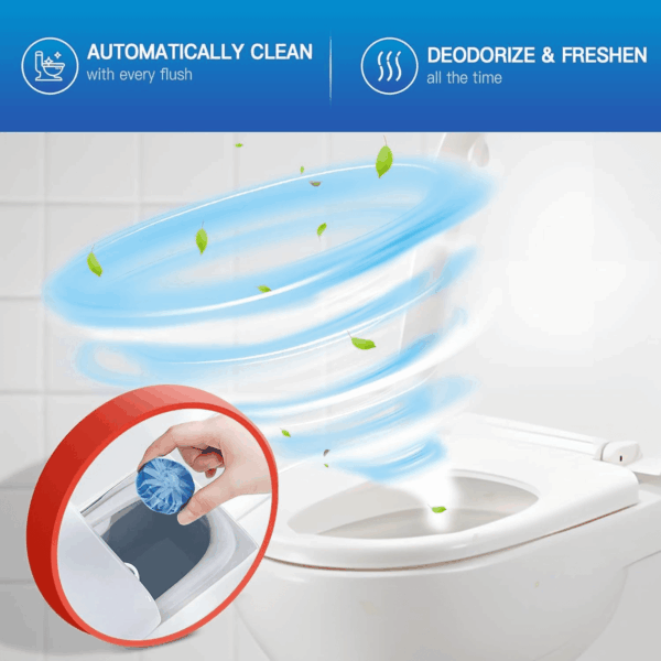 Automatic Toilet Bowl Cleaner Tablets, Bathroom Toilet Tank Cleaner (12 PACK), VA-T165 - Image 3