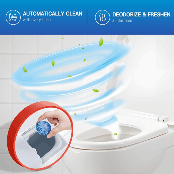 Automatic Toilet Bowl Cleaner Tablets, Bathroom Toilet Tank Cleaner (12 PACK), VA-T165 - Image 3