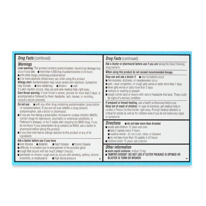 Severe Cold & Flu Caplets, 24 Count - Image 7