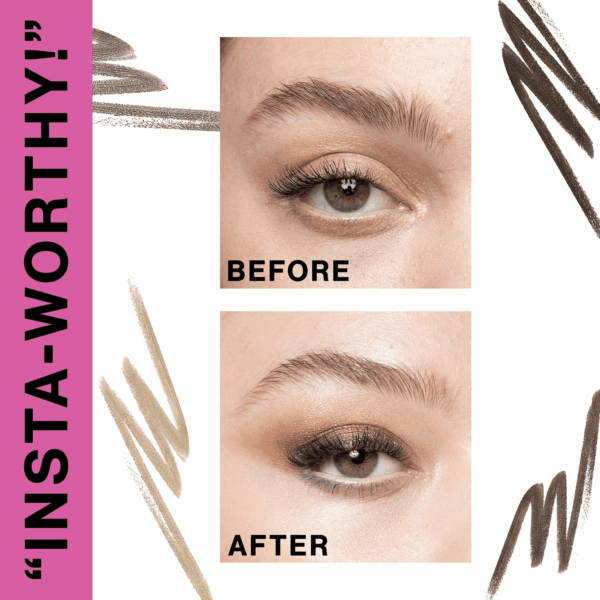 Ultimate Eyebrow Retractable Definer Pencil, Taupe, Dual-Sided Brow Brush, Fine Tip, Shapes, Defines, Fills Brow Makeup - Image 3