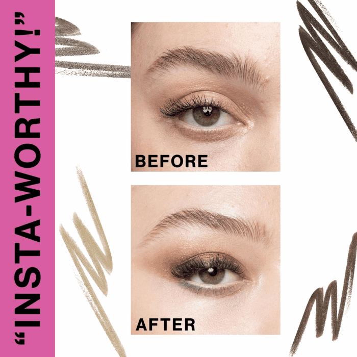 Ultimate Eyebrow Retractable Definer Pencil, Dark Brown, Dual-Sided, Fine Tip, Shapes, Defines, Fills Brows Makeup - Image 3