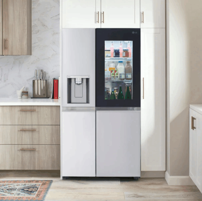27 Cu. Ft. Side by Side Refrigerator W/ Instaview, Stainless Steel (LRSOS2706S) - Image 4