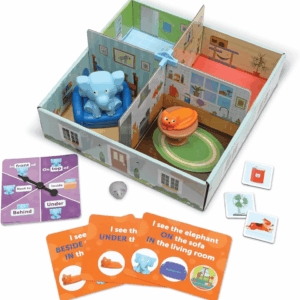 Elephant in the Room Positional Word Activity Set, Educational Games, Sight Word Games, Board Games for Kids, Ages 4+, Birthday Gifts for Boys and Girls
