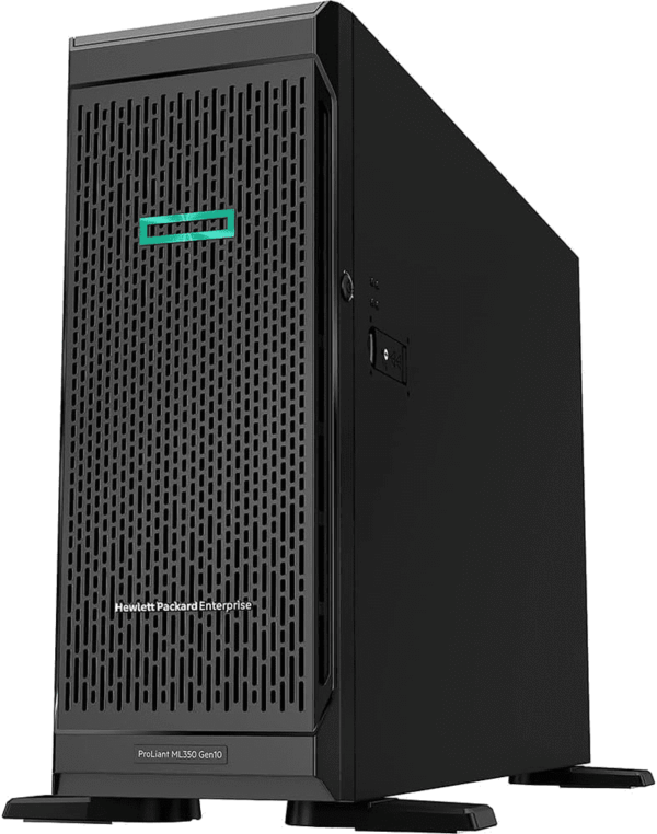 HPE Proliant ML350 Gen10 Tower Server Bundle with Dual Xeon 6148 2.40 Ghz, 256GB DDR4 Memory, 7.68TB Enterprise SSD Storage, RAID, Dual Power, Ilo