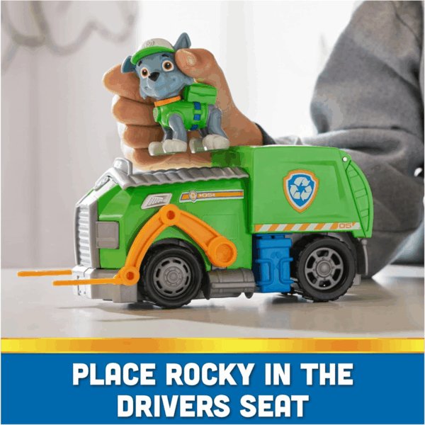 , Rocky’S Recycle Truck, Toy Truck with Collectible Action Figure, Sustainably Minded Kids Toys for Boys & Girls Ages 3 and Up - Image 4