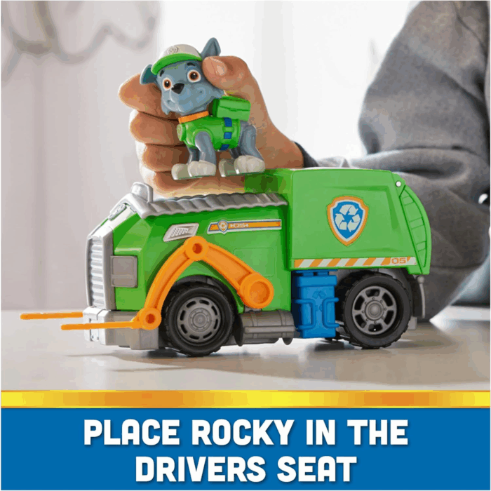 , Rocky’S Recycle Truck, Toy Truck with Collectible Action Figure, Sustainably Minded Kids Toys for Boys & Girls Ages 3 and Up - Image 4