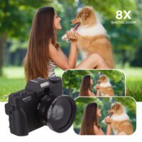4K Digital Camera with 8X Digital Zoom and 3" LED Display - Image 5
